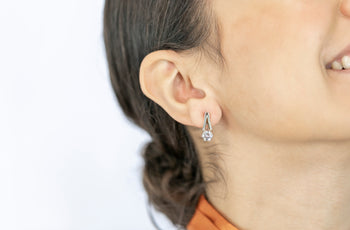 Catalina Earrings White Zirconia Stones - benitojewelry