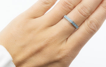 Aria Ring Blue Nanocrystal Stones - benitojewelry
