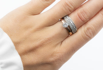 Priscilla Ring White Zirconia Stones - benitojewelry