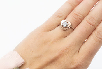 Filippa Ring White Zirconia Stone - benitojewelry