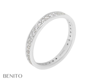 Lina Ring White Zirconia Stones - benitojewelry