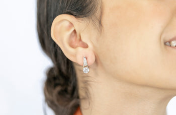 Abigail Earrings White Fianit Stones - benitojewelry