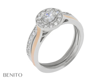 Antonietta Ring White Zirconia Stones - benitojewelry