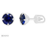 Emma Earrings Blue Spinel Stone - benitojewelry