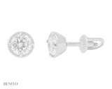 Emma Earrings White Zircon Stone - benitojewelry