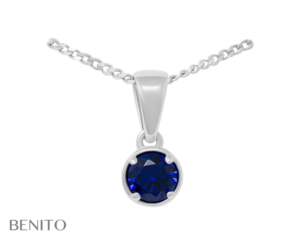 Emma Pendant Blue Spinel Stone - benitojewelry