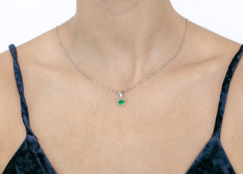 Emma Pendant Green Zircon Stone - benitojewelry