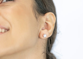 Emma Earrings White Zircon Stone - benitojewelry