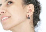 Fabrizia Earrings Black Zircon Stones - benitojewelry
