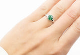 Emma Ring Green Zircon Stone - benitojewelry