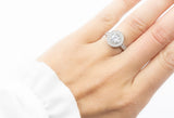 Viola Ring White Zircon Stones - benitojewelry