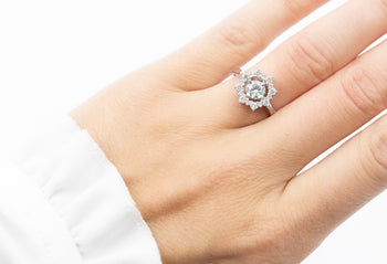 Valentina Ring White Zircon Stones - benitojewelry