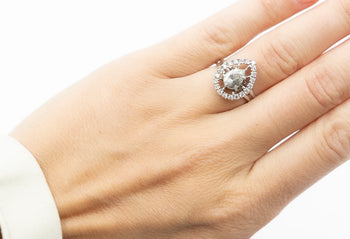 Lolita Ring White Mountain Crystal Stone - benitojewelry