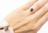 Sofia Ring Brownish Smoky Quartz Stone - benitojewelry