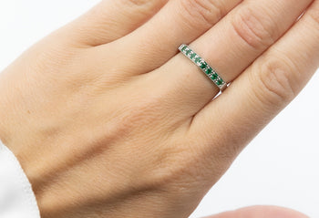Aria Ring Green Nanocrystal Stones - benitojewelry