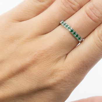 Aria Ring Green Nanocrystal Stones - benitojewelry