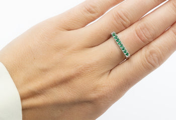 Ida Ring Green Nanocrystal Stones - benitojewelry