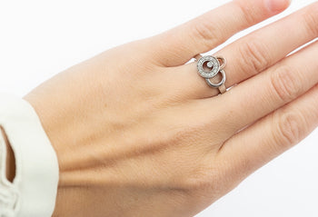 Giovanna Ring White Zirconia Stones - benitojewelry