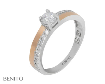 Irma Ring White Fianit Stone - benitojewelry