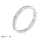 Lina Ring White Zirconia Stones - benitojewelry