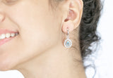 Lolita Earrings Blue Topaz Stone - benitojewelry