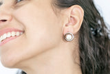 Margherita Earrings Pearls and White Zircon Stones - benitojewelry