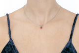 Marta Pendant Red Zircon Stone - benitojewelry