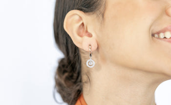 Mildred Earrings White Zirconia Stones - benitojewelry