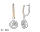 Mildred Earrings White Zirconia Stones - benitojewelry