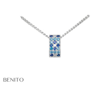 Paolina Pendant Blue Spinel and Zircon Stones - benitojewelry