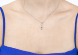 Sofia Pendant Blue Topaz Stone - benitojewelry