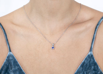 Tina Pendant Blue Spinel Stone - benitojewelry