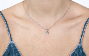Tina Pendant Green Zircon Stone - benitojewelry