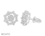 Valentina Earrings White Zircon Stones - benitojewelry