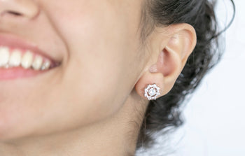 Valentina Earrings White Zircon Stones - benitojewelry