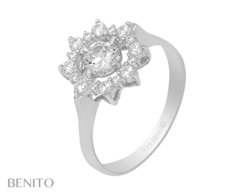 Valentina Ring White Zircon Stones - benitojewelry