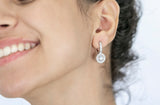 Viola Earrings White Zircon Stones - benitojewelry